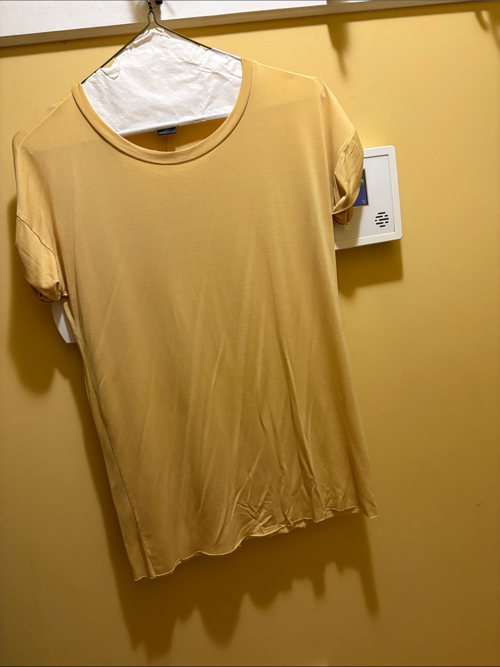 Joe & Elle Short Sleeve Crewneck Tee in Soft Yellow